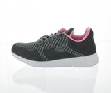 WOMAN'S SHOES DARK GRAY PINK MESH FABRIC TENNIS SNEAKERS 6283L