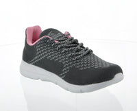 WOMAN'S SHOES DARK GRAY PINK MESH FABRIC TENNIS SNEAKERS 6283L