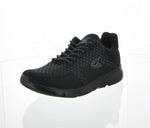 WOMAN'S SHOES BLACK MESH FABRIC TENNIS SNEAKERS 6283L