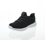 KID'S SHOES BLACK MESH TENNIS SNEAKERS 6304K