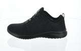 WOMAN'S SHOES BLACK GLITTER TENNIS SNEAKERS 6327L