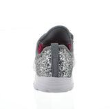 KID'S SHOES DARK GRAY GLITTER TENNIS SNEAKERS 6340K