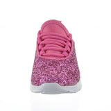 KID'S SHOES FUCHSIA GLITTER TENNIS SNEAKERS 6340K