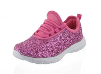 KID'S SHOES FUCHSIA GLITTER TENNIS SNEAKERS 6340K