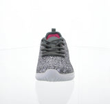 WOMAN'S SHOES TENNIS DK GRAY GLITTER SNEAKERS 6341L