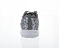 WOMAN'S SHOES TENNIS DK GRAY GLITTER SNEAKERS 6341L