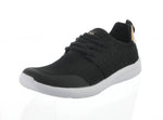 WOMAN'S SHOES BLACK MESH TENNIS SNEAKERS 6407L