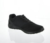 MEN'S SHOES BLACK MESH TENNIS SNEAKERS 6425M