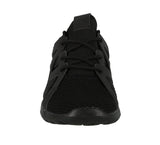 WOMAN'S SHOES BLACK MESH/PU TENNIS SNEAKERS 6550L