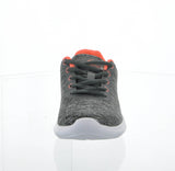 WOMAN'S SHOES GRAY CORAL FAB TENNIS SNEAKERS 6553L