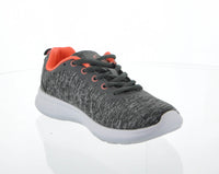 WOMAN'S SHOES GRAY CORAL FAB TENNIS SNEAKERS 6553L