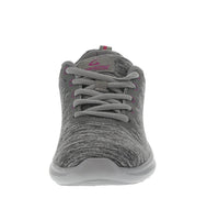 WOMAN'S SHOES GREY FABRIC TENNIS SNEAKERS 6553L