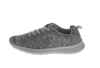 WOMAN'S SHOES GREY FABRIC TENNIS SNEAKERS 6553L