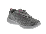 WOMAN'S SHOES GREY FABRIC TENNIS SNEAKERS 6553L