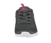 WOMAN'S SHOES DARK GRAY FUCHSIA FABRIC/GLITTER TENNIS SNEAKERS 6561L