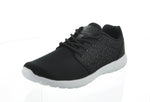 WOMAN'S SHOES BLACK FAB TENNIS SNEAKERS 6568L