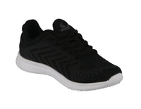 KID'S SHOES BLACK FABRIC TENNIS SNEAKERS 6616K