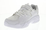 WOMAN'S SHOES WHITE MESH/PU LEATHER TENNIS SNEAKERS 6638L