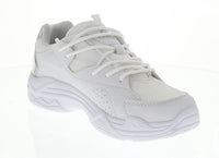 WOMAN'S SHOES WHITE MESH/PU LEATHER TENNIS SNEAKERS 6638L