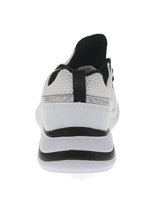 WOMAN'S SHOES WHITE/BLACK FAB TENNIS SNEAKERS 6682L