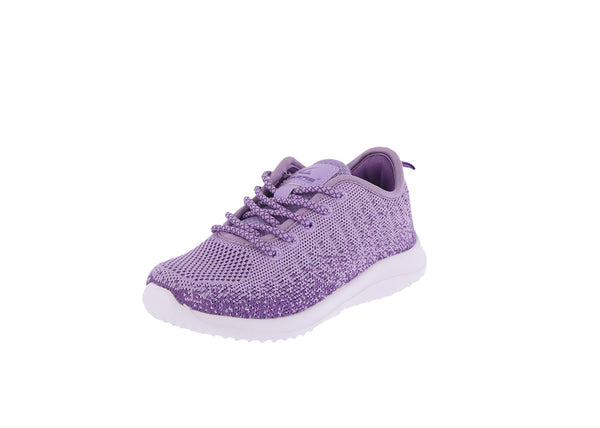 KID'S SHOES PURPLE MESH/FABRIC TENNIS SNEAKERS 6974K