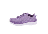 KID'S SHOES PURPLE MESH/FABRIC TENNIS SNEAKERS 6974K