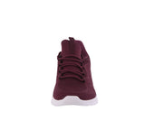 WOMAN'S SHOES PLUM/BURGUNDY FABRIC TENNIS SNEAKERS 7943L