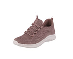 WOMAN'S SHOES MAUVE MESH FABRIC TENNIS SNEAKERS 7943L