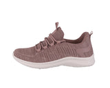 WOMAN'S SHOES MAUVE MESH FABRIC TENNIS SNEAKERS 7943L