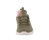 WOMAN'S SHOES OLIVE MESH/FABRIC TENNIS SNEAKERS 7943L