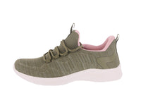 WOMAN'S SHOES OLIVE MESH/FABRIC TENNIS SNEAKERS 7943L