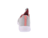 WOMAN'S SHOES LIGTH GRAY/CORAL MESH/FABRIC TENNIS SNEAKERS 7945L