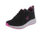 WOMAN'S SHOES BLACK/PINK MESH/FABRIC TENNIS SNEAKERS 7950L