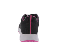 WOMAN'S SHOES BLACK/PINK MESH/FABRIC TENNIS SNEAKERS 7950L