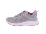 WOMAN'S SHOES LIGHT GRAY/HOT PINK MESH/FABRIC TENNIS SNEAKERS 7950L