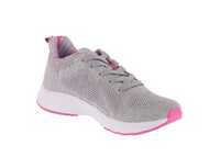 WOMAN'S SHOES LIGHT GRAY/HOT PINK MESH/FABRIC TENNIS SNEAKERS 7950L