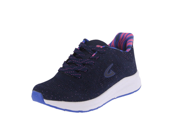 WOMAN'S SHOES NAVY/BLUE MESH/FABRIC TENNIS SNEAKERS 7950L