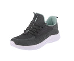 WOMAN'S SHOES DARK GRAY/BLUE MESH/FABRIC TENNIS SNEAKERS 7972L