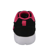 KID'S SHOES BLACK FUCHSIA MESH TENNIS SNEAKERS 848K