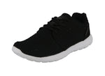 WOMAN'S SHOES BLACK MESH TENNIS SNEAKERS 848L