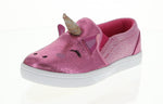 KID'S SHOES PINK  GLITTER 3D UNICORN TENNIS SNEAKERS 9325K