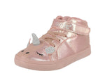 KID'S SHOES BLUSH METALLIC FABRIC 3D BLUSH TENNIS SNEAKERS 9326K