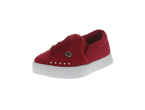 KID'S SHOES RED FABRIC TENNIS 93321-18