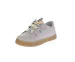 KID'S SHOES WHITE PU/IRIDESCENT TENNIS SNEAKERS 9372K