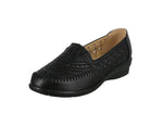 WOMAN'S SHOES BLACK PU DOCKSIDE 961