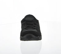 WOMAN'S SHOES BLACK MESH SUEDE TENNIS SNEAKERS 971L