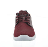 WOMAN'S SHOES BURGUNDY MESH/PU TENNIS SNEAKERS 983BL