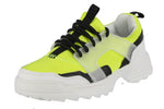 KID'S SHOES NEON  YELLOW PVC/FABRIC TENNIS SNEAKERS ADOBE-8K