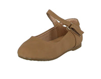 KID'S SHOES TAN PU FLATS DIANE-29A