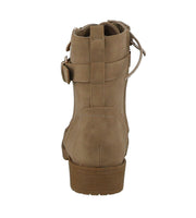 WOMAN'S SHOES KHAKI PU BOOTIES ACTION-1